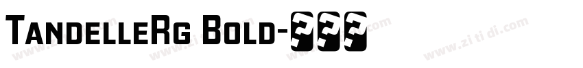 TandelleRg Bold字体转换